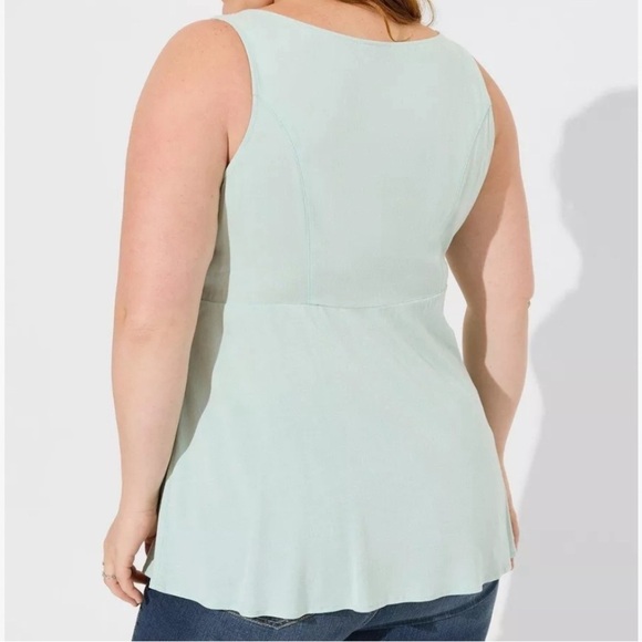 TORRID Fit And Flare Slub Sleeveless Corset Top Lightweight Casual Size 5 5X - Picture 7 of 12